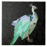 Peacock Black Tile