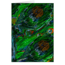 Peacock. Card