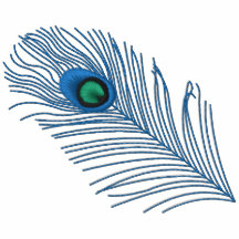 Peacock Feather Embroidered Shirt