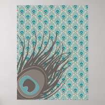 Peacock Feather Poster