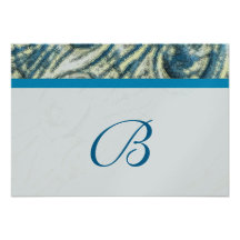 Peacock Feather Swirls Wedding RSVP Personalised Invitation