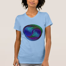 Peacock Feather Yin Yang 5 Tshirts