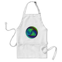 Peacock Feathers 1 Yin Yang Aprons