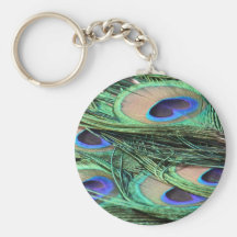 Peacock Feathers Key Chain
