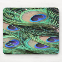 Peacock Feathers Mouse Mats