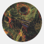 Peacock Marble Stickers
