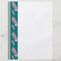 Peacock Silhouette Stripes Flyer