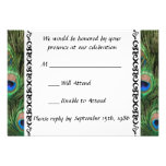 Peacock Wedding RSVP Invitations