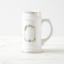 Peacock with Gold Frame Mug Stein mugs