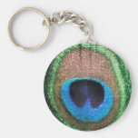 Peacock with Stained Glass Effect Keychains