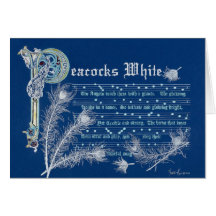 Peacocks White Cards