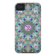 Peacolia Purple Aum iPhone 4 CaseMate Cases