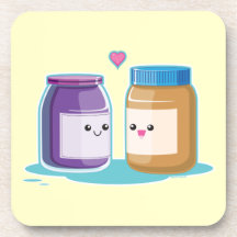 Peanut Butter and Jelly Drink Coaster