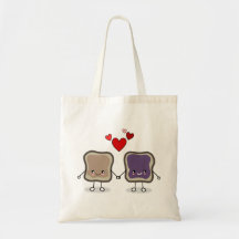 Peanut Butter and Jelly Tote Bags