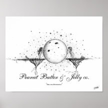 Peanut Butter & Jelly "kiss me tomorrow" Print