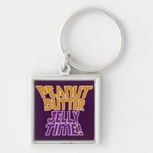 Peanut butter jelly time key chains