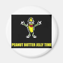 Peanut Butter Jelly Time Refrigerator Magnet