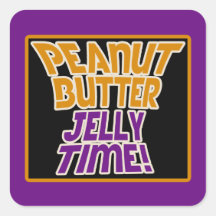 Peanut butter jelly time stickers