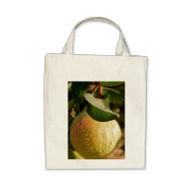 "Pear Dew" Organic Grocery Bag