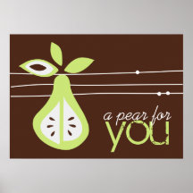 Pear For You Banner Print