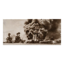 Pear Harbour Attack Images Customized Rack Card