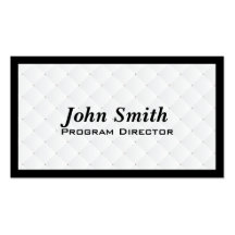 Pearl Quilt Program Director Business Card