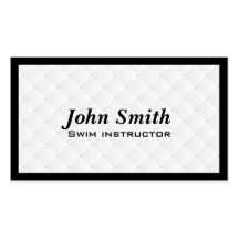 Pearl Quilt Swim Instructor Business Card