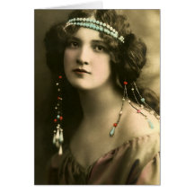 Pearls in Her Hair Cards