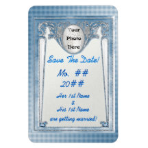 Pearly Blue - Save The Date (Photo Magnet)