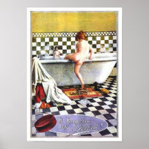 Pears Soap Child Bathing Poster