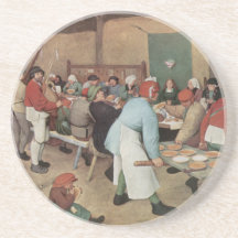 Peasant Wedding - Brueghel Drink Coasters