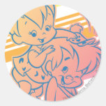 Pebbles Grooming Bam Bam Round Stickers