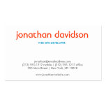 PEBBLES TYPOGRAPHIC (Horizontal) Business Card