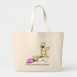 Pecking on Sister Tote Bags