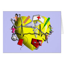 Peds Nurse Gifts-Adorable 3D Graphic ARt Card