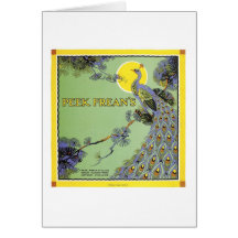 Peek Frean's Peacock Ad Greeting Card