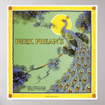 Peek Frean's Peacock Ad Print