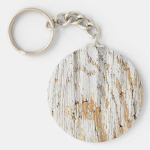 Peeling White Paint Abstract Key Chain