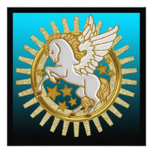 Pegasus Winged Horse Birthday Party Invitations