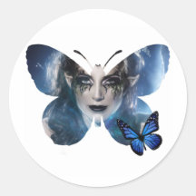 Pegatina Blue Butterfly