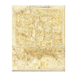 Peking, ChinaPanoramic MapPeking, China Canvas Prints