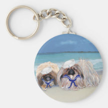 Pekingese Sailors Key Chains