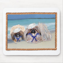 Pekingese Sailors Mouse Pads