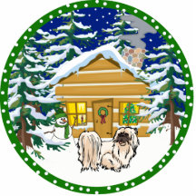 Pekingese winter cut out