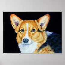 Pembroke Welsh Corgi Wall Print