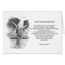 PENCIL ART: BIBLE VERSE: ROMANS 8:38 & 39 CARDS