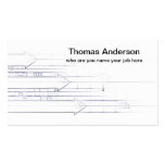 pencil lines drawing business card