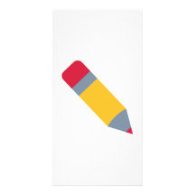 Pencil pen picture card