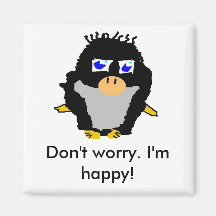 Penguin 4 refrigerator magnets