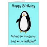 Penguin Birthday Card